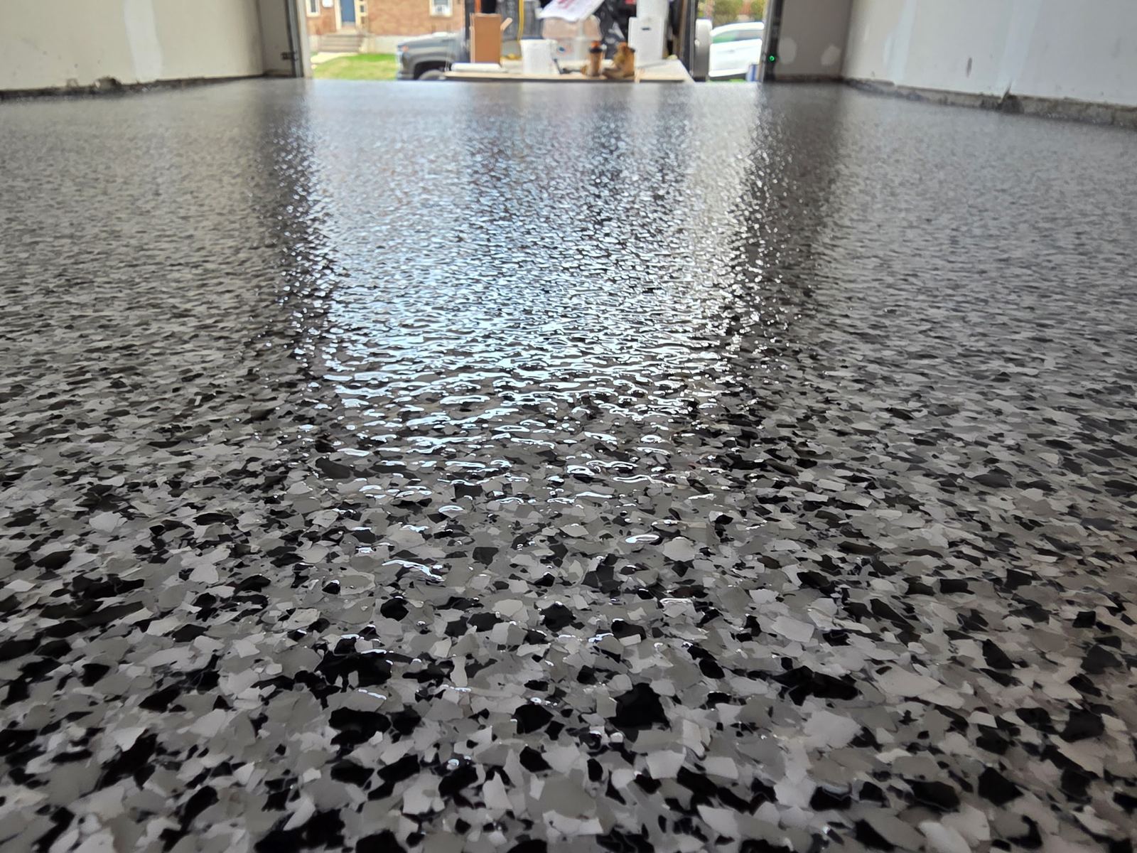 Epoxy Floor Coating — Residential Garage