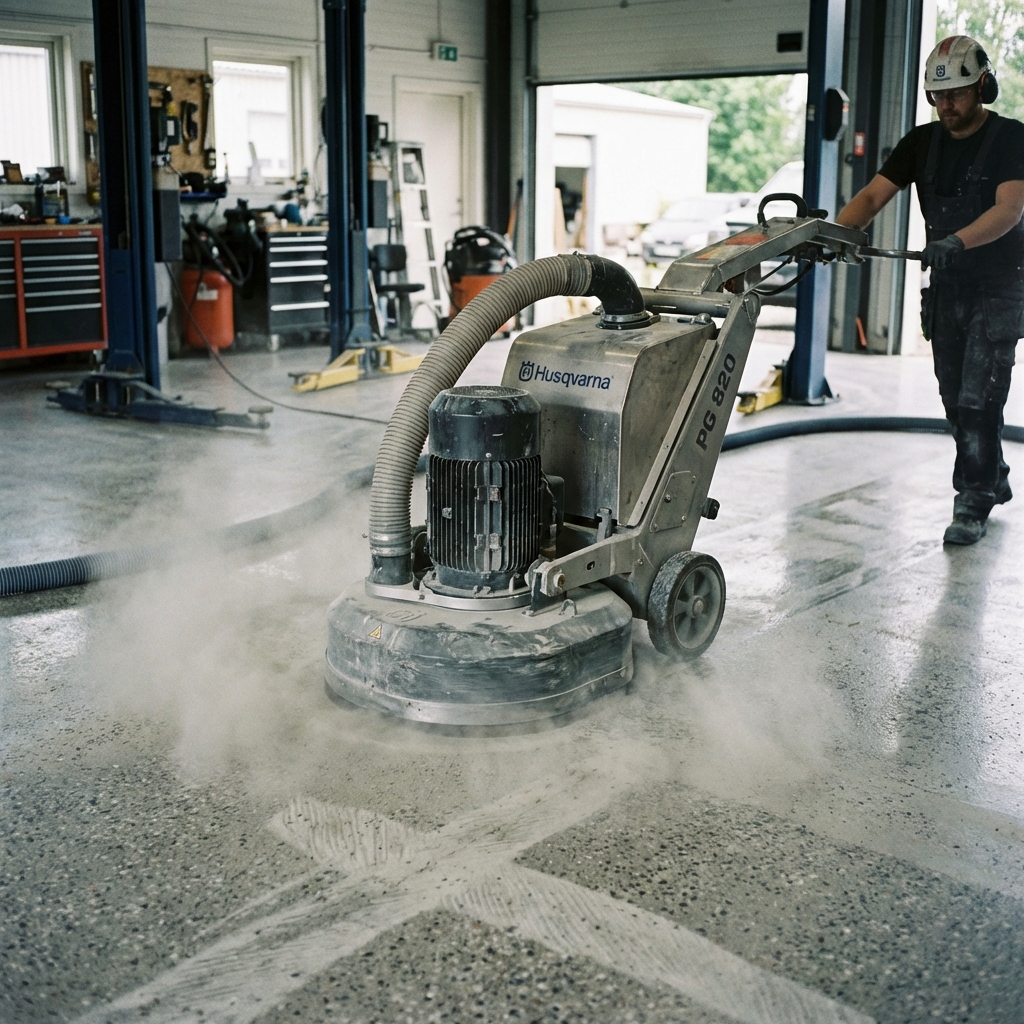 Diamond grinding surface preparation